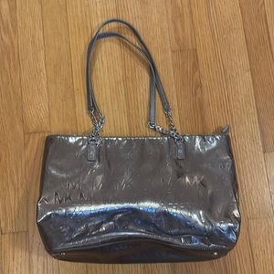Silver mammogram did Michael Kors tote